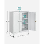 Archive cabinet - Tool cabinet - Van Staal - With 2 doors - With lock - White