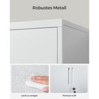 Archive cabinet - Tool cabinet - Van Staal - With 2 doors - With lock - White