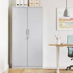 Archive cabinet - Office cabinet - With 2 doors - Gray