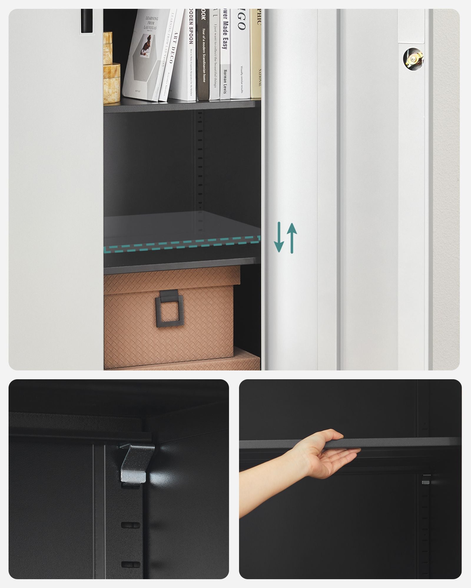 Archive cabinet - 5 levels - with adjustable shelves