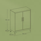 Archive cabinet - office cabinet with 2 doors, spacious storage cupboard