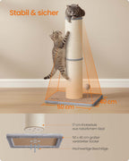 XXL scratching post for large cats, pigeon gray