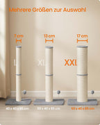 XXL scratching post for large cats, pigeon gray