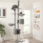 Scratching post - from floor to ceiling - light gray