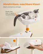 Scratching post - washable pillows - vintage brown