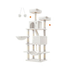 Large scratching post - with 13 scratching posts - Multiple levels - Crèmwit