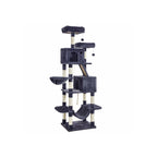 Large scratching post-206 cm high-multi-level-ink black