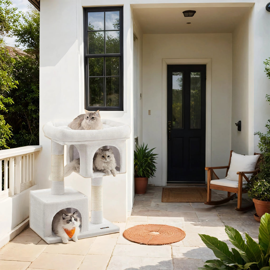 84 cm high scratching post, scratching post for large cats, large viewing platform