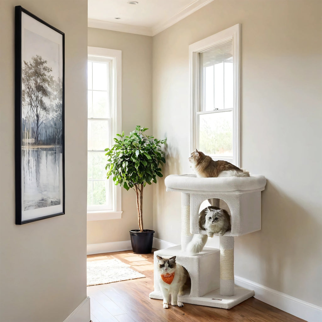 84 cm high scratching post, scratching post for large cats, large viewing platform