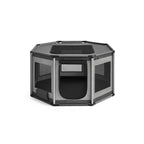 Octagonal puppy rings - extra large - for dogs and cats - Gray
