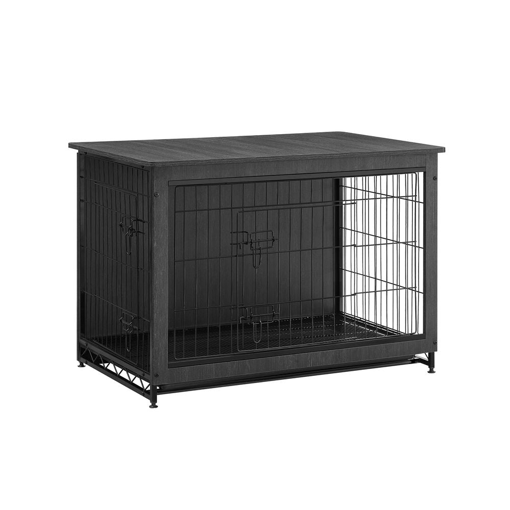 Dog Cage - Bench - Extra strong - Wood/metal frame - Brown