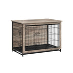 Dog Cage - Bench - Extra strong - Wood/metal frame - Brown