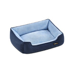 Dog bed - linen look - for small dogs - pastel pink