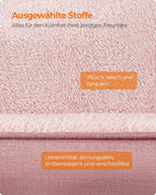 Dog bed - linen look - for small dogs - pastel pink