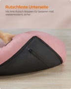 Dog bed - linen look - for small dogs - pastel pink