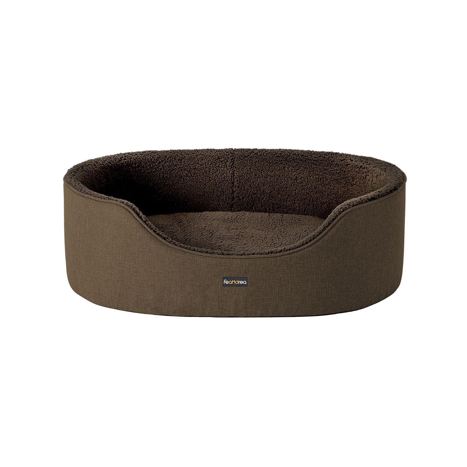 Dog bed - With high edge - 92 x 72 x 28 cm - Brown