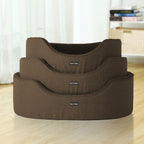 Dog bed - With high edge - 92 x 72 x 28 cm - Brown