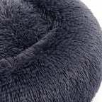 Dog bed - cat bed - Soft plush - Dark gray