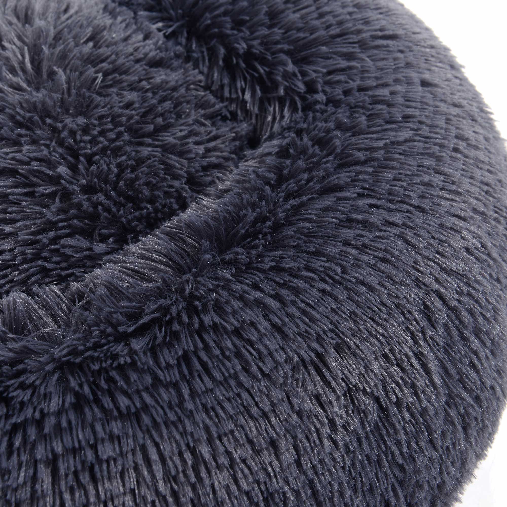 Dog bed - cat bed - Soft plush - Dark gray