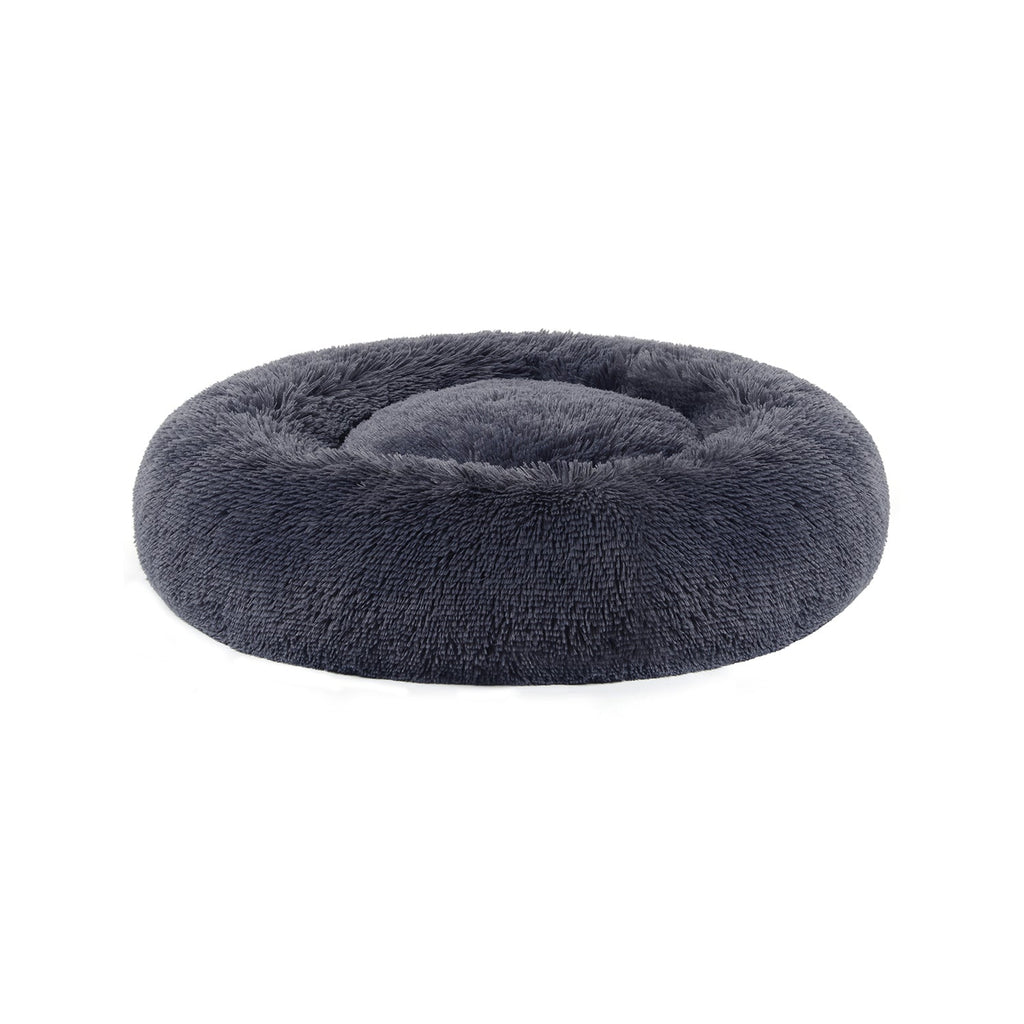 Cat basket - washable - long plush - pink