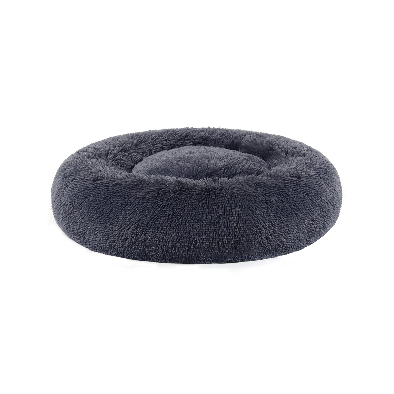 Cat basket - washable - long plush - pink