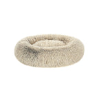 Cat basket - washable - long plush - pink
