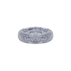 Fluffy Dog Bed - With Donut Cushion - Ombré Gray