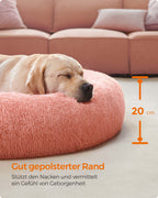 Dog basket - fluffy & washable - Ø 120 cm - pink