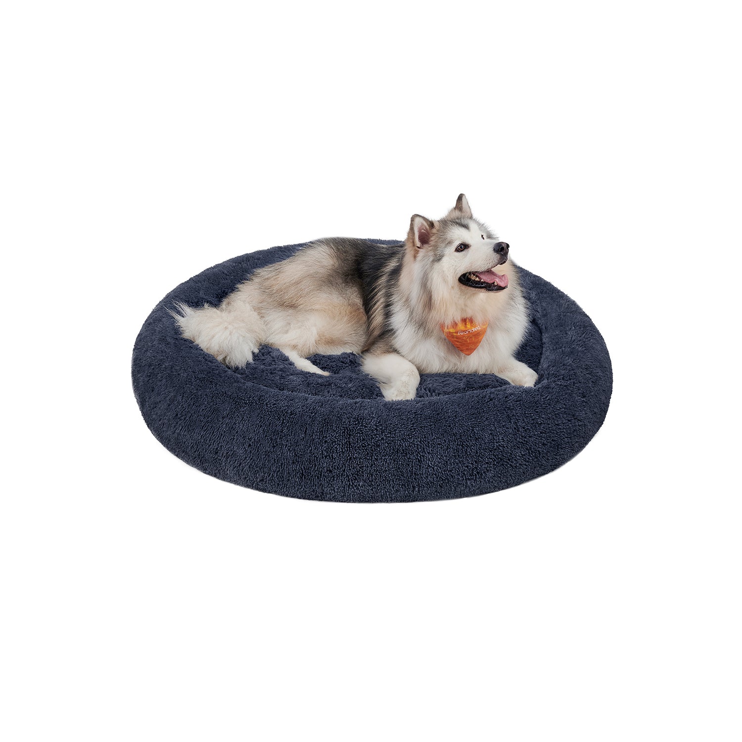 Dog bed - removable middle part - dark gray