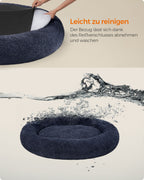 Dog bed - removable middle part - dark gray