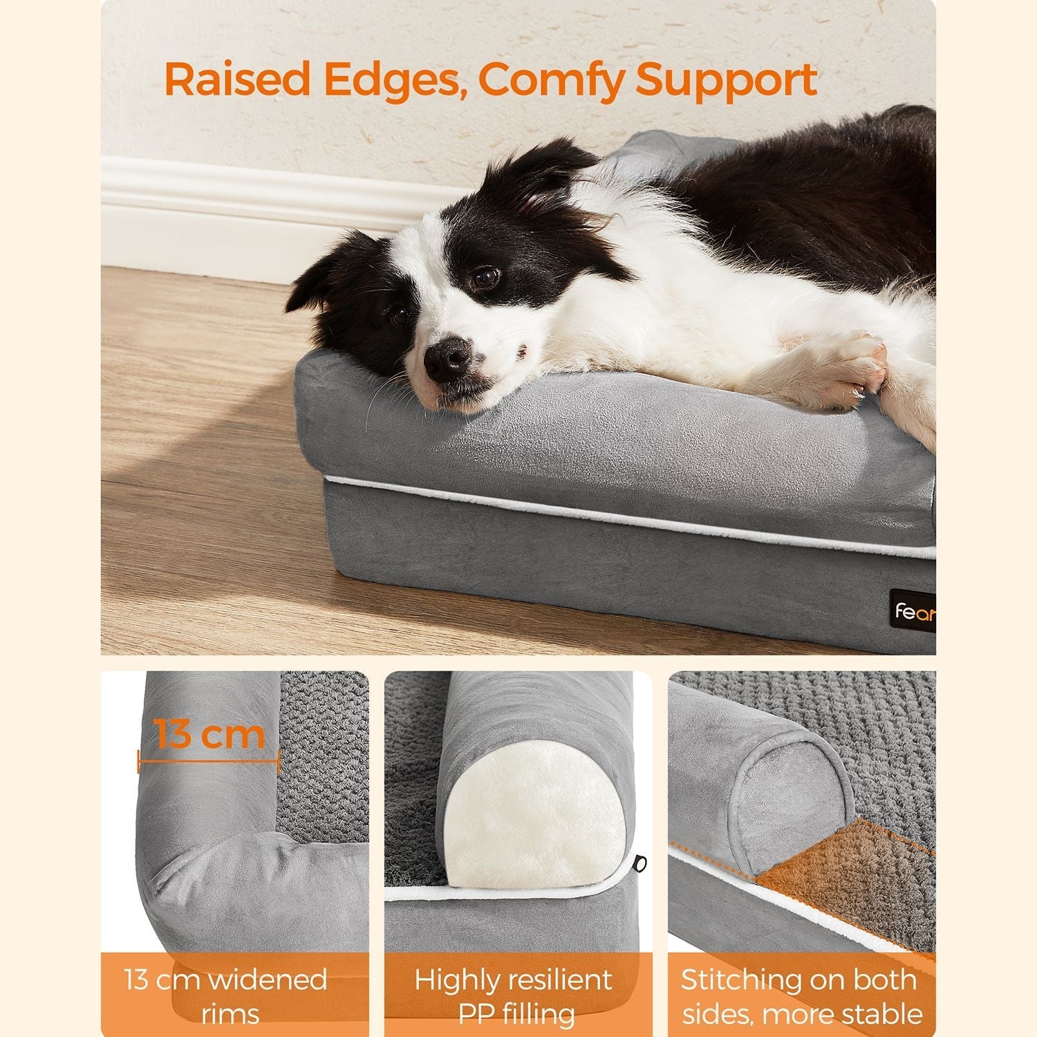 Orthopedic dog basket - 91 x 71 x 25 cm