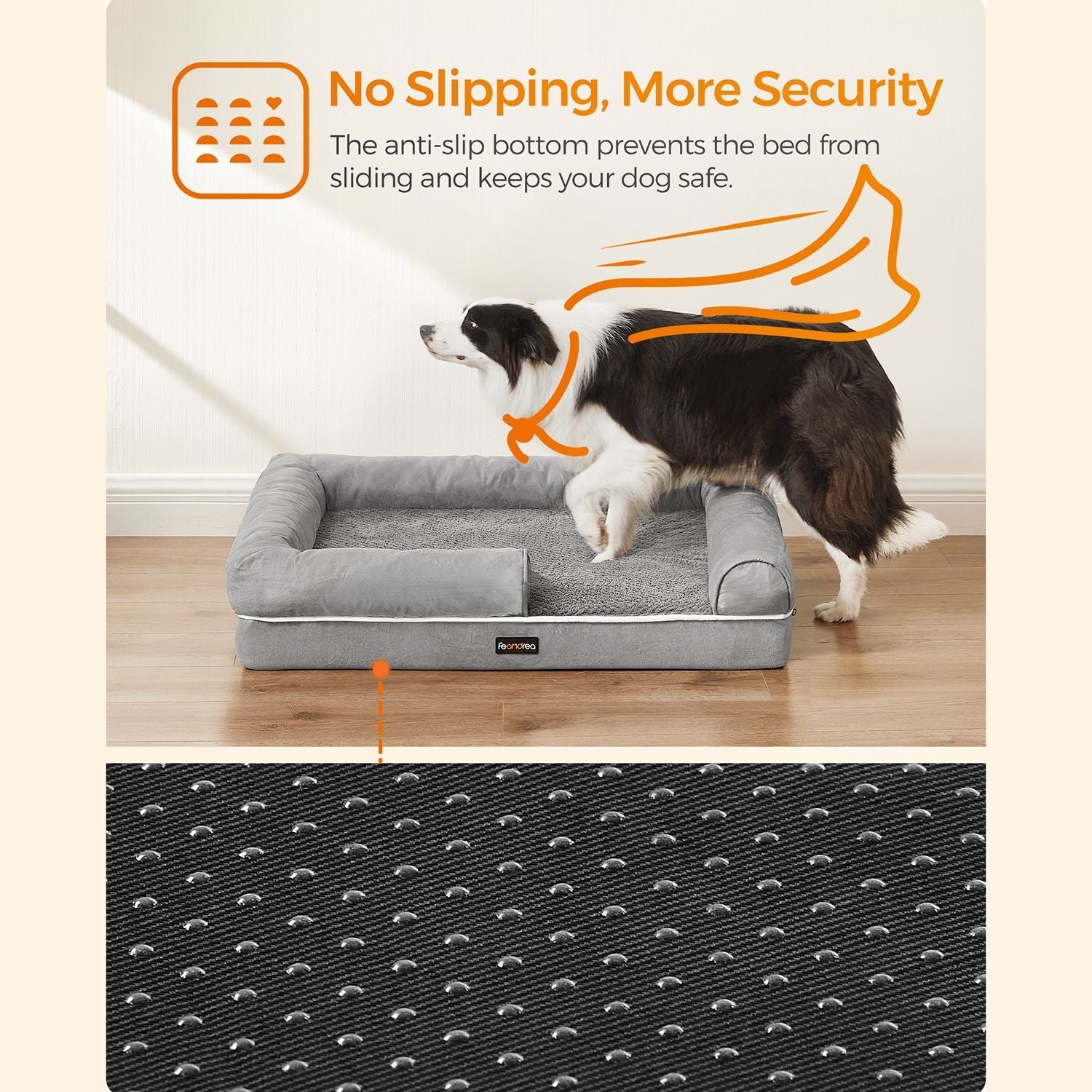 Orthopedic dog basket - 91 x 71 x 25 cm