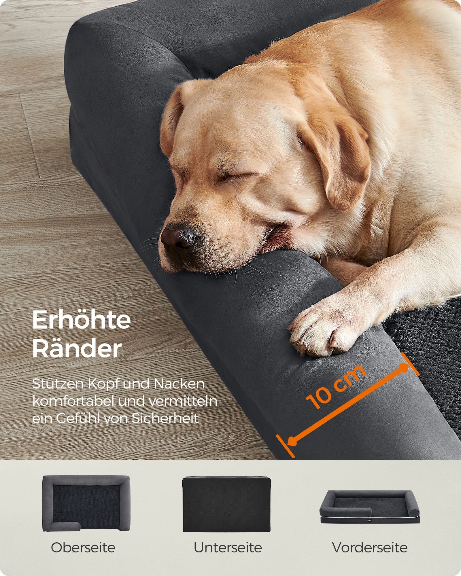 Orthopedic dog bed - Dog cushion with soft filling