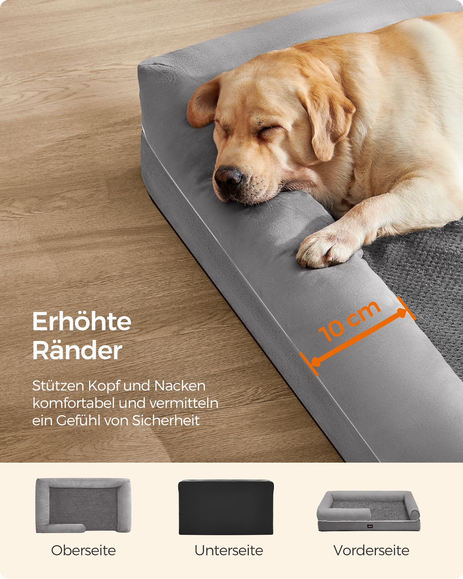 Orthopedic dog bed - Dog cushion - Soft filling - Dogsofa
