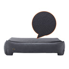 Orthopedic dog bed - 110 x 80 x 26 cm - Black