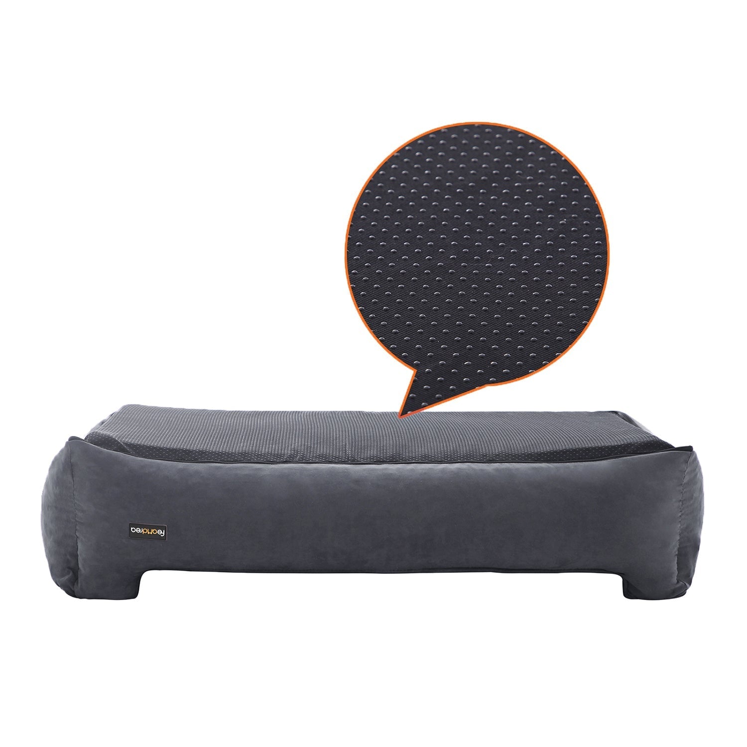 Orthopedic dog bed - 110 x 80 x 26 cm - Black
