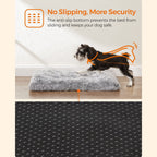 Dog bed - dog cushion - downy dog mat - light gray