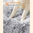 Dog bed - downy dog cushion - light gray