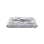 Dog bed - downy dog mat - 122 x 74 cm - light gray