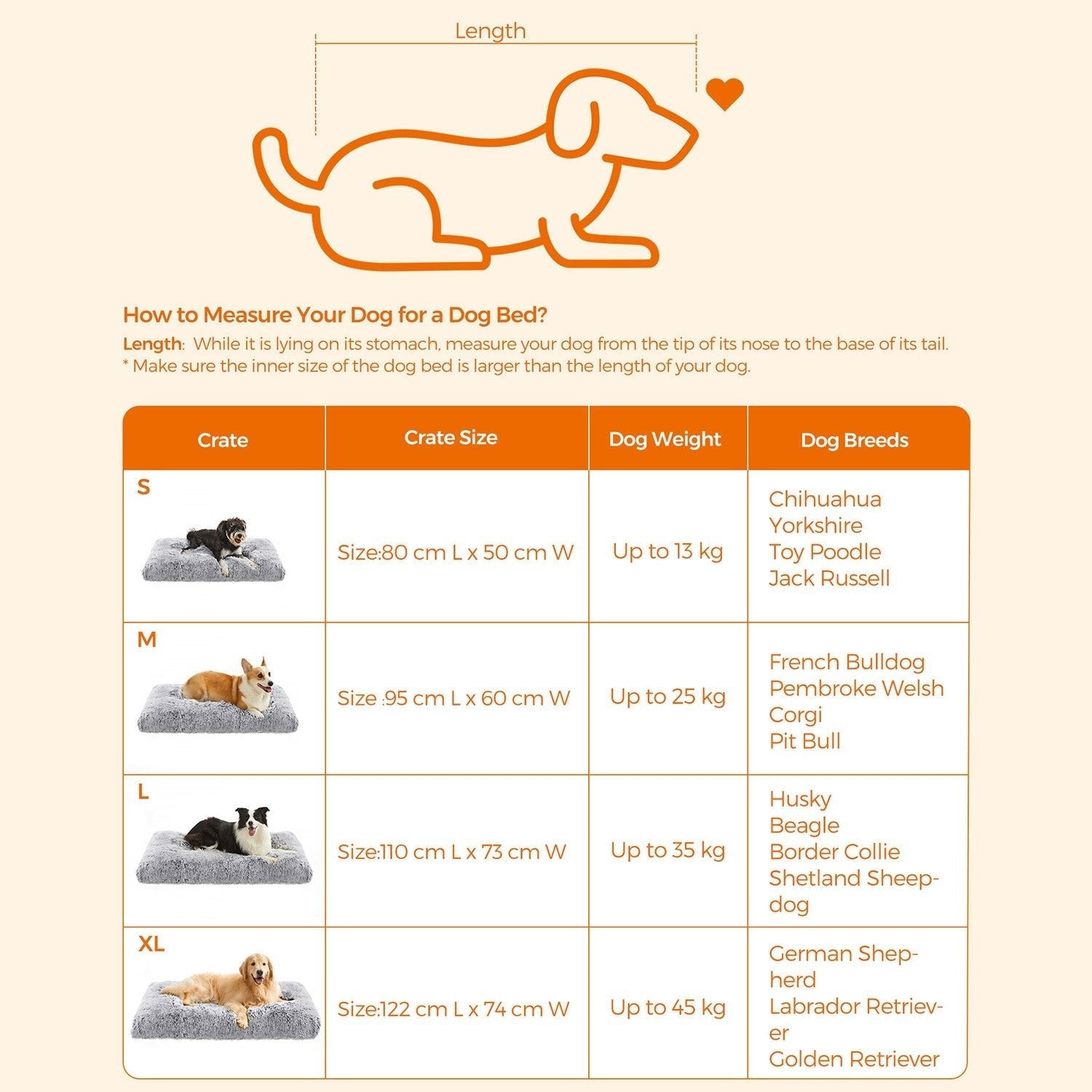 Dog bed - downy dog mat - 122 x 74 cm - light gray