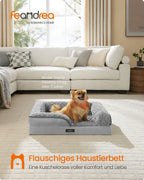 Orthopedisch Hondenbed Met Pluche Hoes 71 X 58 X 16 Cm