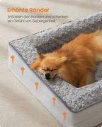 Orthopedisch Hondenbed Met Pluche Hoes 71 X 58 X 16 Cm