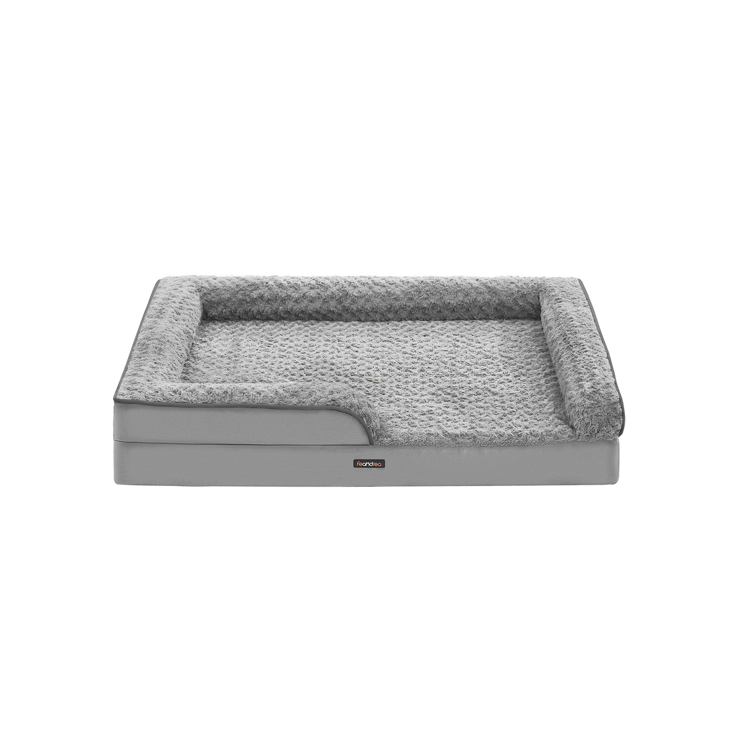 Orthopedic dog bed - large format - pigeon gray - supportive