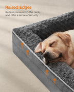 Orthopedic dog bed - large format - slate gray - comfort plus