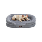 Dog Bed - Standing Borders - 76 x 51 x 18 cm - Light gray