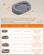 Dog Bed - Standing Borders - 76 x 51 x 18 cm - Light gray