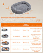 Dog Bed - Standing Borders - 91 x 68 x 18 cm - Light gray