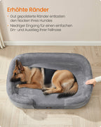 Dog Bed - Standing Borders - 122 x 85 x 20 cm - Light gray