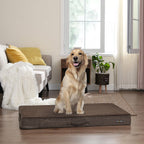 Orthopedic dog cushion - 100 x 70 x 10 cm - Brown