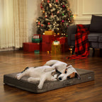Orthopedic dog cushion - 100 x 70 x 10 cm - Brown